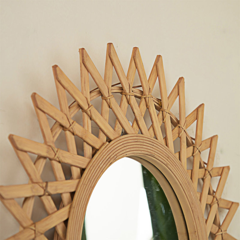 Miroir mural avec chanvre