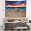 Tapisserie «Seashore Dramatic Colorful Sky Over Beach»-28506402