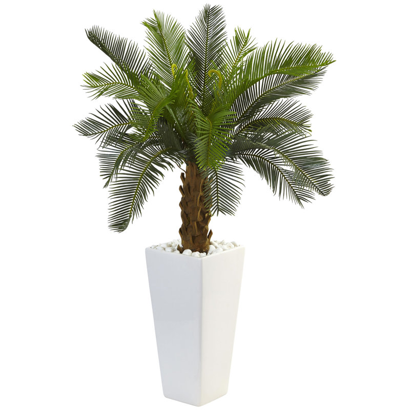 Arbre à feuillage artificia 21" palmier cycas en pot de fleurs