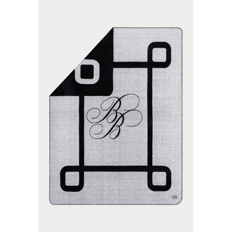 BB MONOGRAM Throw Blanket