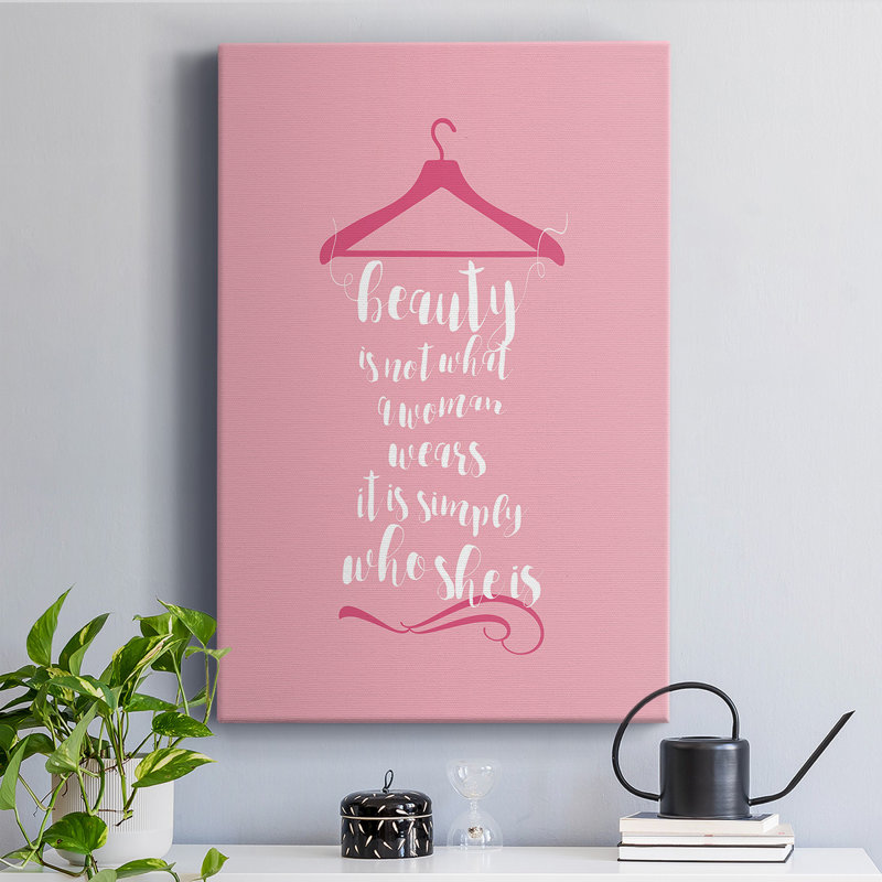 Beauté en rose, toile tendue avec châssis de qualité supérieure - prête à être accrochée, H 12 po x l 8 po x P 1 po