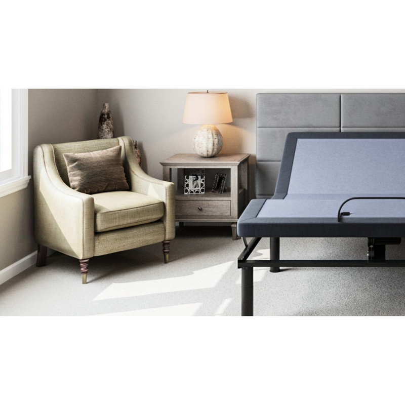 Base de lit double réglable Os2 - Positionnement du pied de la tête, mémoire programmable, taille de repos tranquille et modifications de la position, limite de poids de 850 lb
