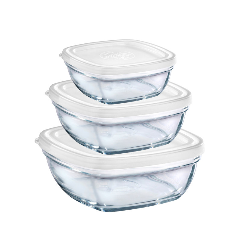 Ensemble de rangement pour nourriture carré 6 contenants Stroman