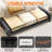 Under Bed Storage With Wheels 2Pack Storage Containers With Clear Window&Label Under Bed Drawers Rolling Under Bed Storage For Clothes,Shoes, Blankets