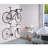 delta Alloy Freestanding Wall Fully Adjustable 2 Bike Single Pole Gravity Bike Storage Rack