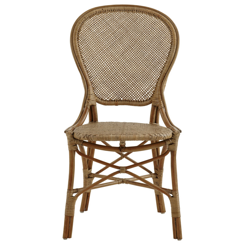 Rossini Rattan Dining Side Chair, Antique