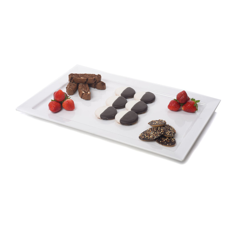 Plateau de service en mélamine Asteria, H 1 po x l 24 po x P 18 po