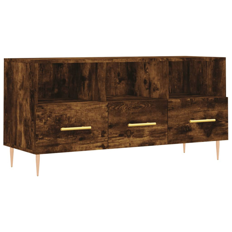 Stauton TV Stand for TVs up to 43", Smoked Oak