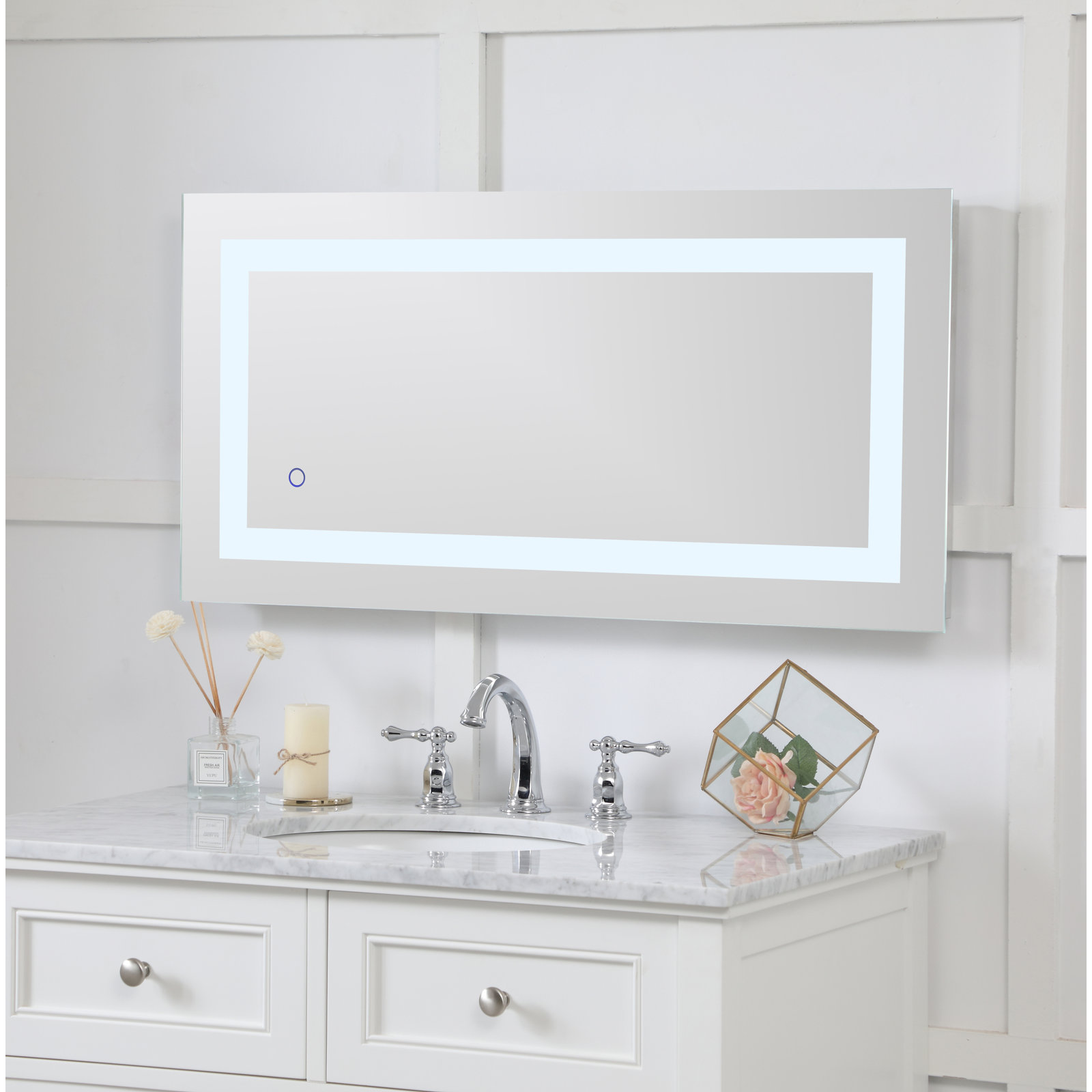 Scoles Flat Wall Mirror, 36" x 18"