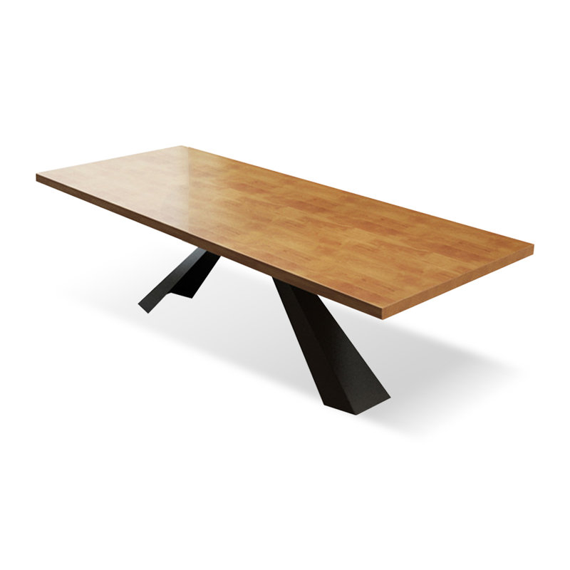 Brown Rectangular Solid Wood Dining Table, 29.53"H x 70.87"L x 31.5"W