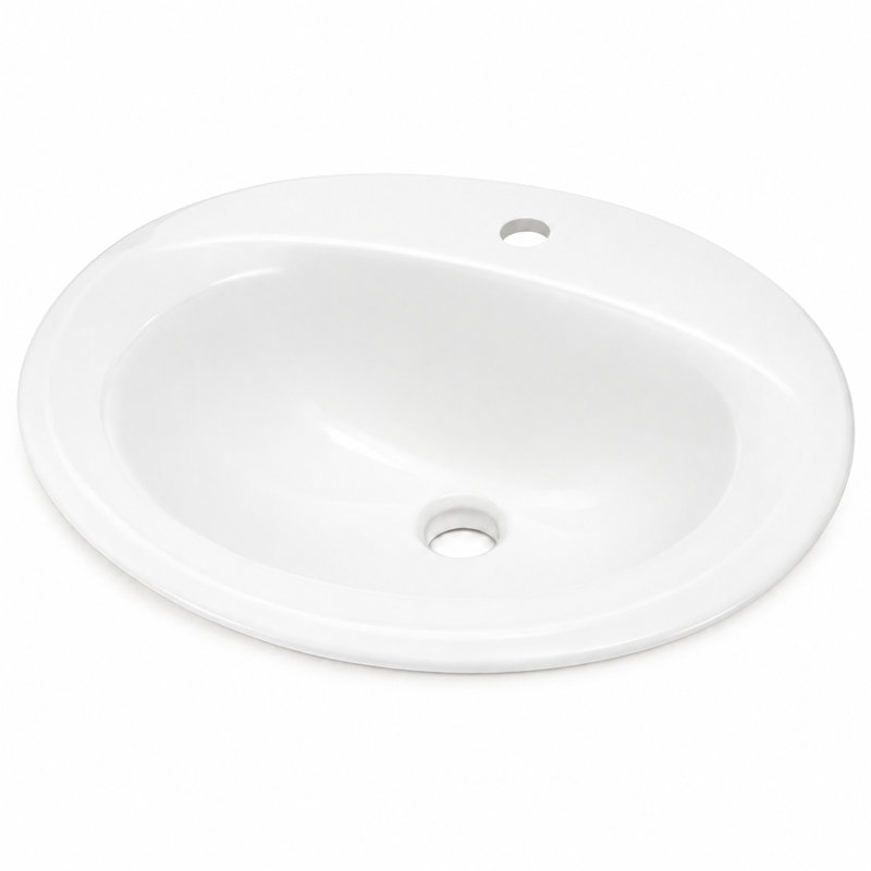 Rosalind 20.5'’ Drop-In Bathroom Sink in Fireclay