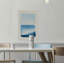 Blue flows iii-impression sur toile encadrée-30011123