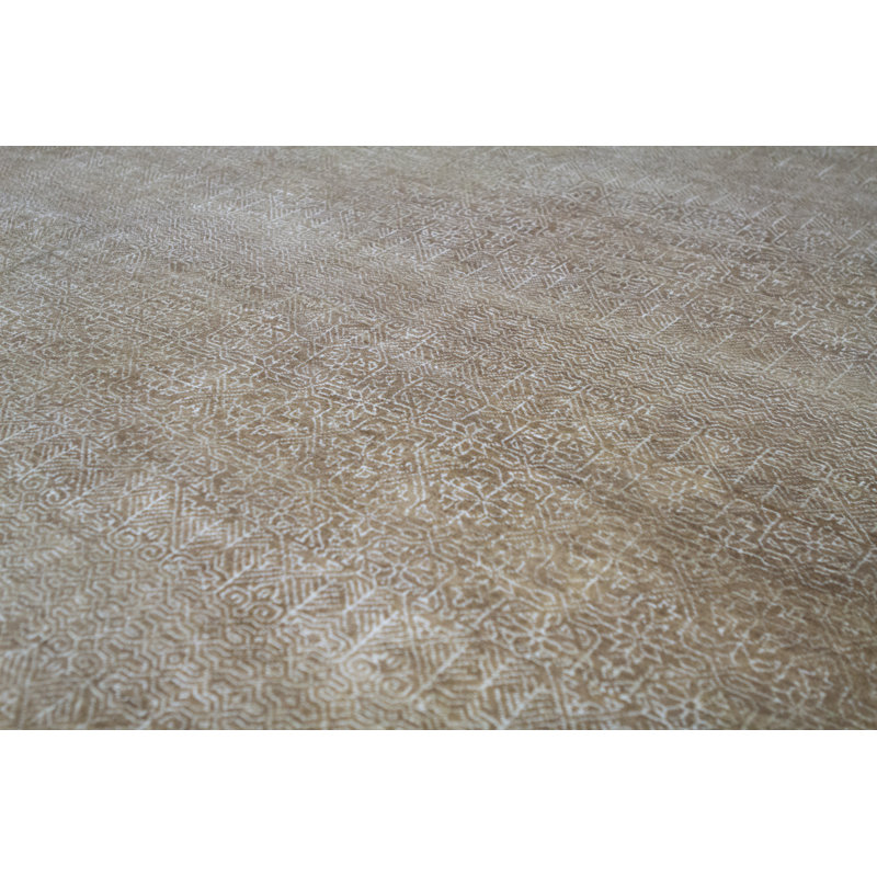 Hand-Knotted High-Quality Gold Area Rug