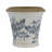 5.3X5.3X5.1" Ceramic Planter With Floral Pattern, Set Of 4