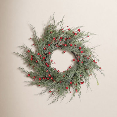 22" Handcrafted Berry Christmas Wreath