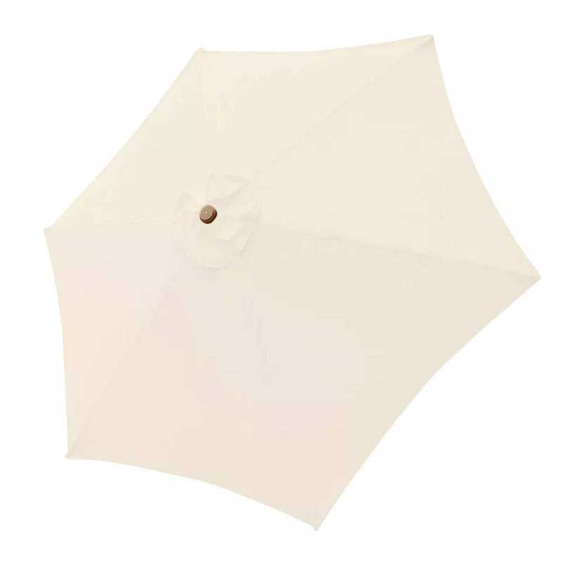 Housse de remplacement pour auvent de parasol de patio de 10 pi (pavillon seulement), 6 Rib, Blanc