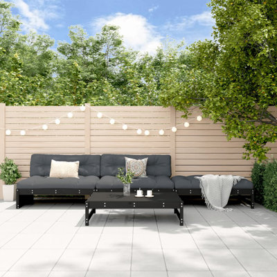 Alpen Home 4 Piece Garden Lounge Set Solid Wood Pine
