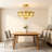4 - Light Modern 17.7" Blossom Semi Flush Mount Chandelier