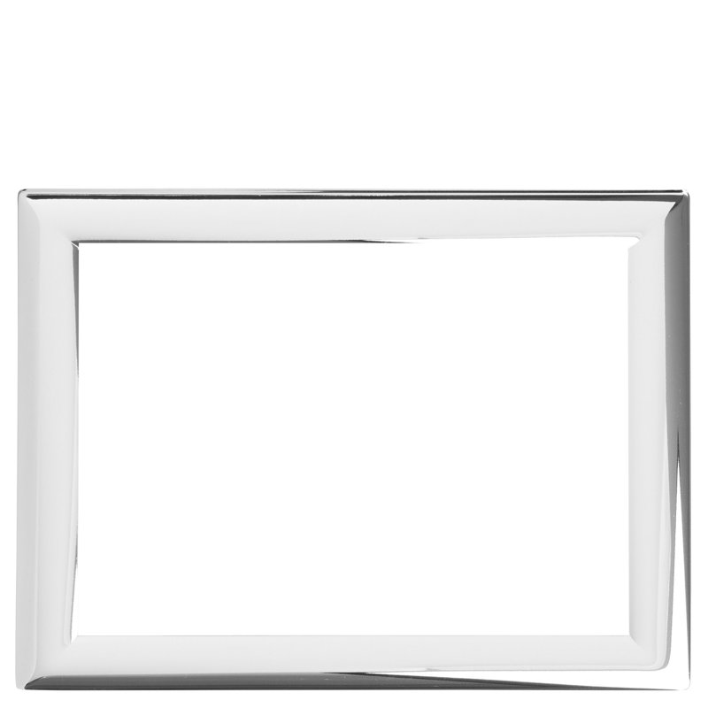 Cadre photo Manila en fer argenté 5X7, H 5,9 po x l 7,48 po x P 1,18 po