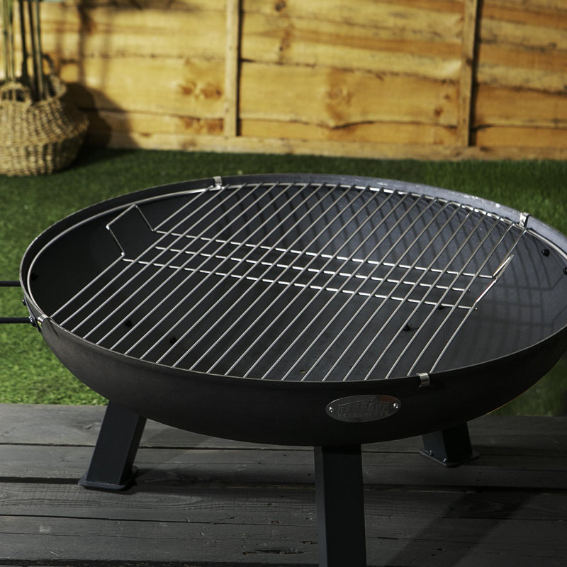 Harbour Housewares - Fire Pit BBQ Grill - 72.5cm