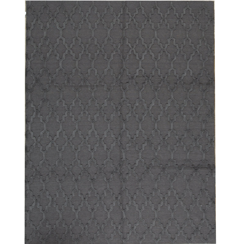 Geometric Area Rug in Gray