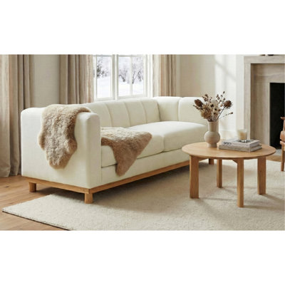 Canapé moderne 78,7 po pour canapé, salon, appartement et petit espace, beige