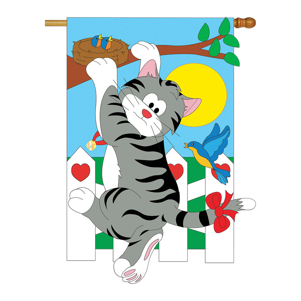 Montpellier Double Sided 40'' H x 28'' W Polyester Animal House Flag Winston Porter