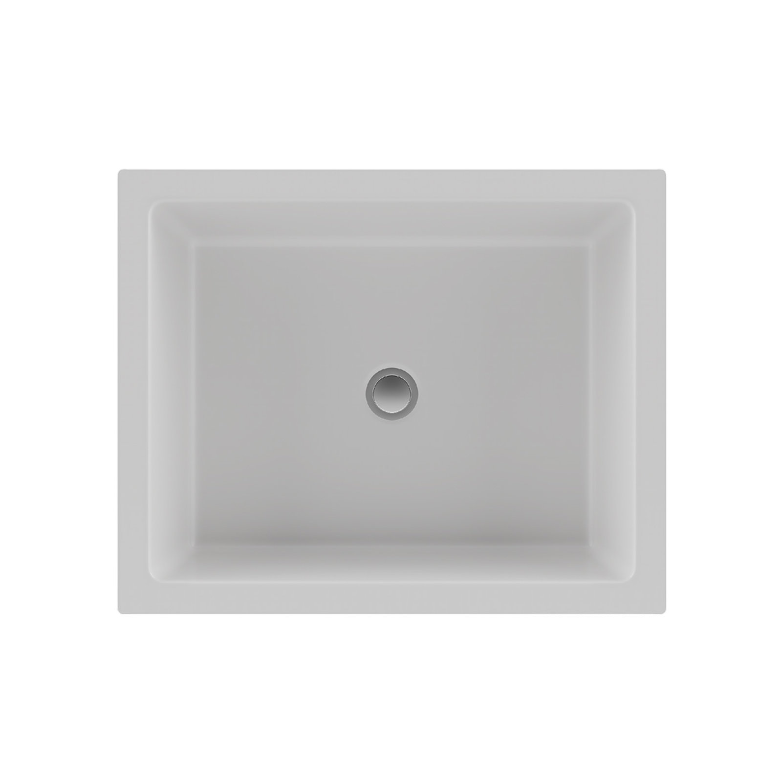 Lexicon Quartz Composite Rectangle Vanity Sink, White