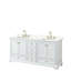 Ensemble de meuble-lavabo double autoportant 72 po avec plateau en quartz Deborah-98181803-98181802-98181806