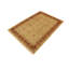 Tapis brun clair / rouille en laine noué à la main à motif floral Fatima 4 pi 1 po x 5 pi 9 po Fatima