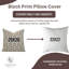 Housse de coussin décoratif décoratif Fabcline - housse de coussin d'appoint brune, douce et durable - Charkha-108106845-108106838