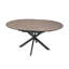 Deebora Extendable Round Metal Base Dining Table-674337392