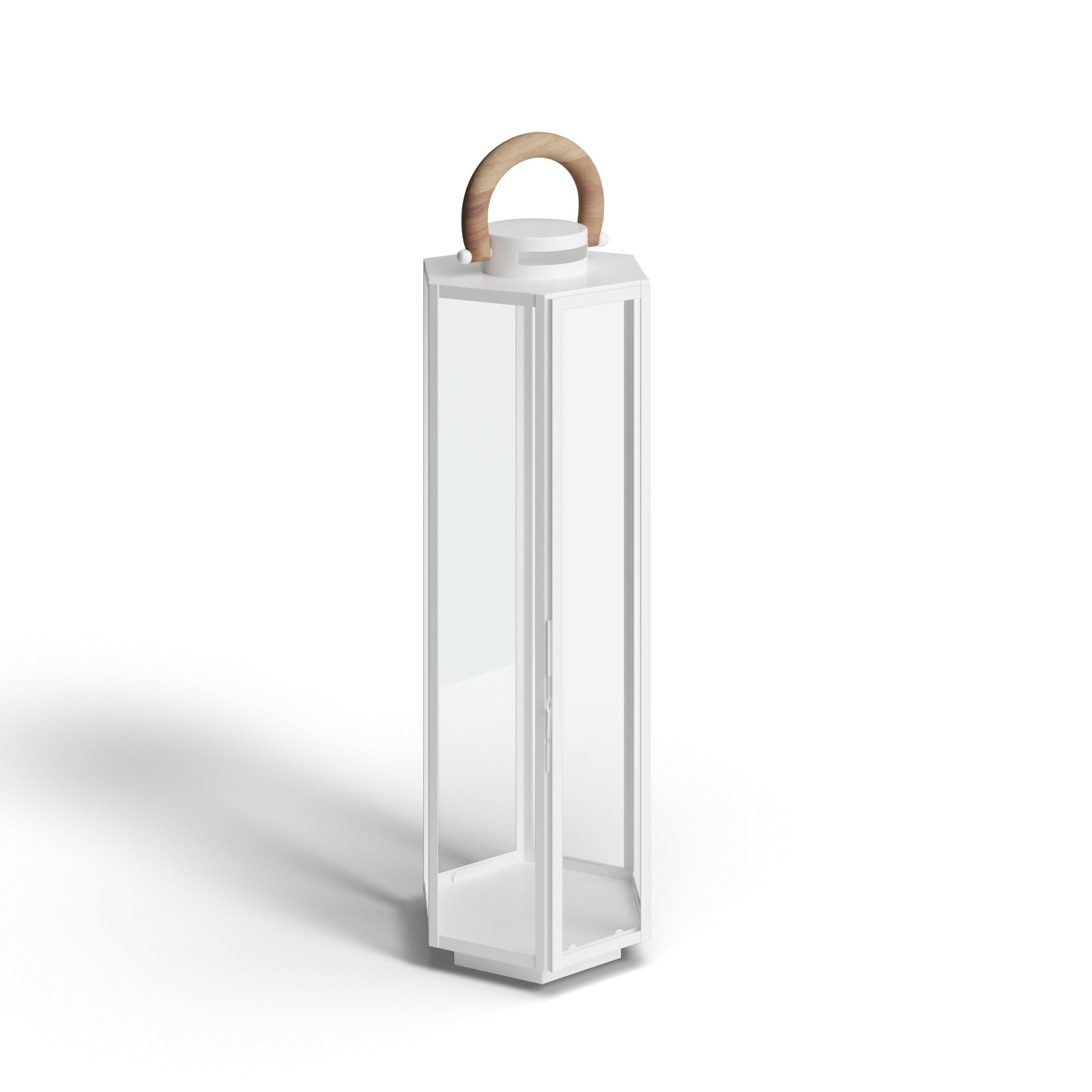 Outdoor Lantern, 23" H x 8" W x 9" D, Black