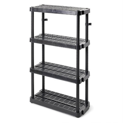 Rangement ventilé à hauteur réglable à 4 tablettes pour hauteur moyenne Gracé Living