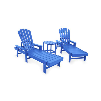 POLYWOOD South Beach Chaise 3-Piece Set