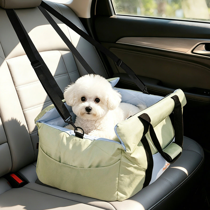Grand siège de voiture 21 pouces pour chien, Vert