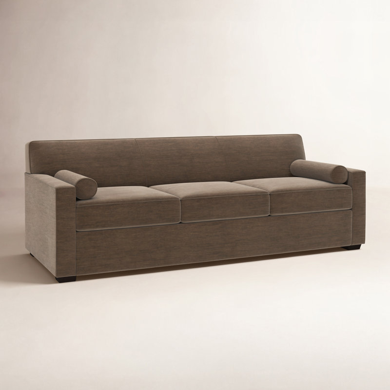 Francesca 92" Cotton Sofa Bed, Evan Bark Textured Chenille
