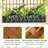 72" Tall Fir Wood Large Planter Box w/ Lattice Trellis Hanging Roof Drainage Holes
