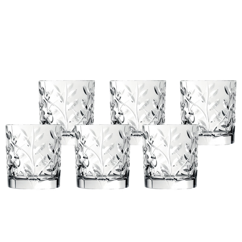 Laurus 10 oz. Crystal Whiskey Glass Set