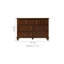 Commode d'appoint en bois massif style rétro