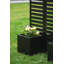 Paravent en métal à 3 panneaux avec boîtes à fleurs surélevées intégrées - Paravent extérieur autoportant avec 4 lits autodrainants, 51 x 70 x 31 pouces pour patio, terrasse, cour (noir)