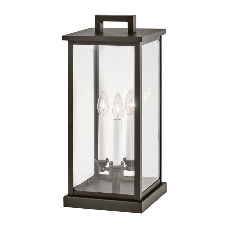 Hinkley Weymouth 20.25" Three-Light 12v Outdoor Pier Mount Lantern