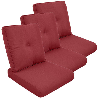 Schutt 22" W Olefin Outdoor Seat/Back Cushion with Removable Zippered Covers