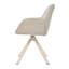 48.5cm H Linen Upholstered Metal Armchair in Beige-218342258