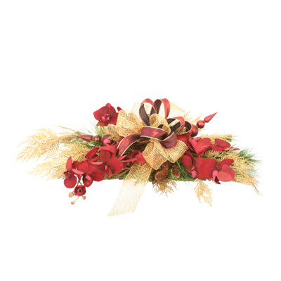 Red Velvet Phalaenopsis Orchid Holiday Arrangement