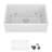 30" L X 20" W White Ceramic Farmhouse/Apron Front Kitchen Sink Single Bowl Fireclay Farmer Sink