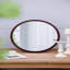 Miroir mural 20 "x 20" avec cadre en bois et finition noyer, miroir mural-1362837807