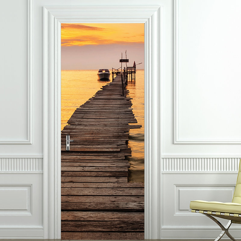 Nautical & Beach Door Decal, 1 Pack