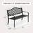50'' L Metal Outdoor Bench