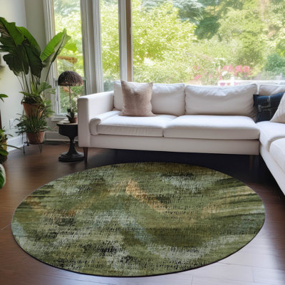 Malm Washable Chevron Indoor / Outdoor Rug